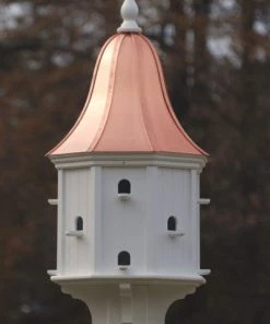 The Birdhouse Chick 54x22 Copper Roof Purple Martin House