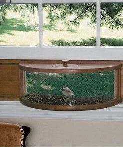 Coveside Conservation Window Bird Feeders Panoramic Window Feeder With Mirror