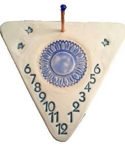 Amaranth Stoneware Wall Mount Sundial