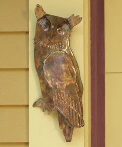 Ancient Graffiti Flamed Owl Wall Decor