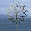 Ancient Graffiti Garden Stakes & Whirligigs Large Kinetic Pinwheel On Twisted Stake
