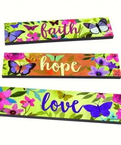 Studio M Vinyl Art Pavers- Set/3 Garden Stakes & Whirligigs