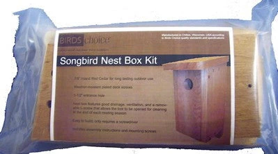 Birds Choice Songbird Nest Box Birdhouse Kit 4 Birds Choice Songbird Nest Box Birdhouse Kit