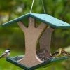 Birds Choice Recycled Hanging Fly-Thru Feeder Recycled Birdhouses