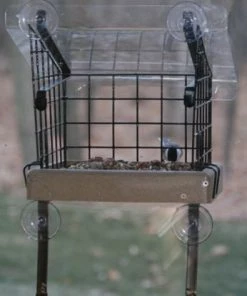 Birds Choice Recycled Birdhouses Caged Platform Window Feeder