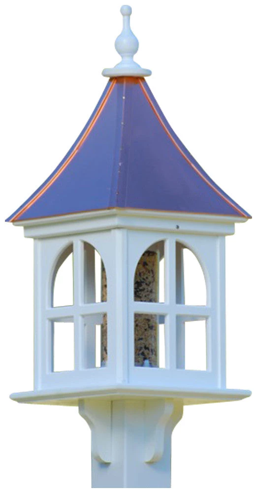 The Birdhouse Chick Copper Roof Bird Feeder Gentle Slope - 28x12 5 The Birdhouse Chick Copper Roof Bird Feeder Gentle Slope - 28x12