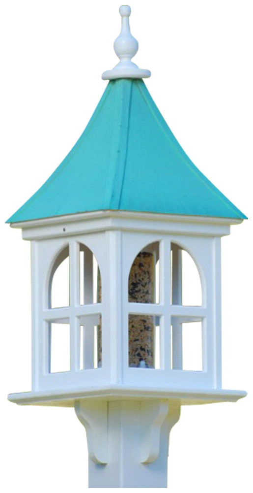 The Birdhouse Chick Copper Roof Bird Feeder Gentle Slope - 28x12 6 The Birdhouse Chick Copper Roof Bird Feeder Gentle Slope - 28x12