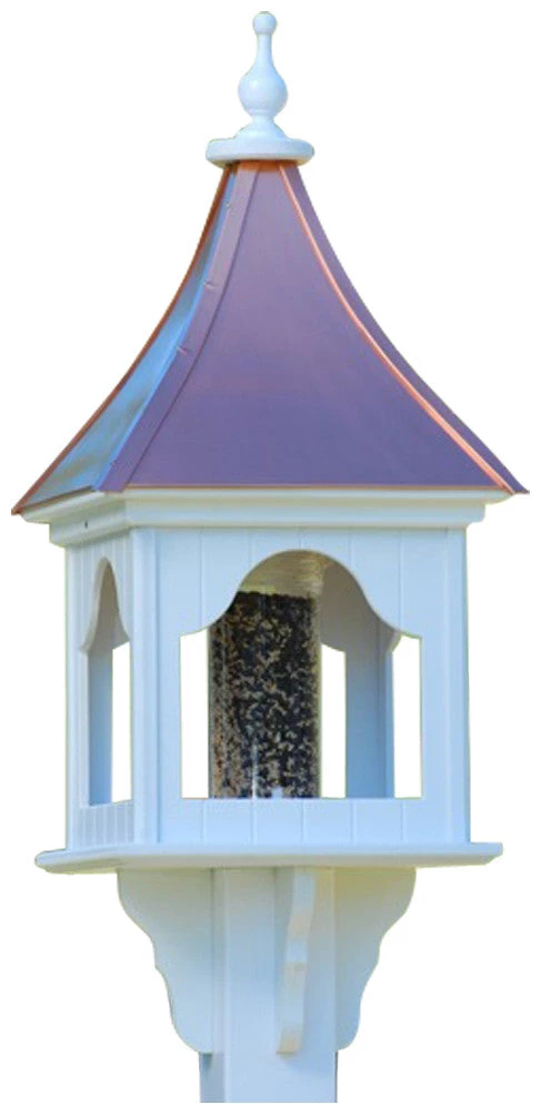 The Birdhouse Chick Copper Roof Bird Feeders Copper Roof Bird Feeder Square Gazebo - 36x14 5 The Birdhouse Chick Copper Roof Bird Feeders Copper Roof Bird Feeder Square Gazebo - 36x14