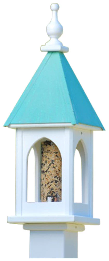 The Birdhouse Chick Copper Roof Bird Feeders Copper Roof Bird Feeder Large Opening - 28x8 6 The Birdhouse Chick Copper Roof Bird Feeders Copper Roof Bird Feeder Large Opening - 28x8