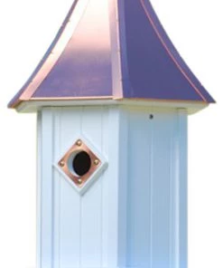 The Birdhouse Chick Copper Roof Birdhouse 28x10 Copper Roof Birdhouses