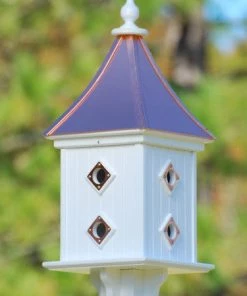 The Birdhouse Chick Copper Roof Birdhouse 28x12- 8 Portals