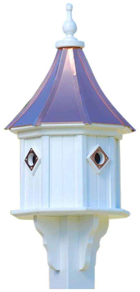 The Birdhouse Chick Copper Roof Birdhouse 34x14 Slope- 4 Portals Copper Roof Birdhouses 6 The Birdhouse Chick Copper Roof Birdhouse 34x14 Slope- 4 Portals Copper Roof Birdhouses