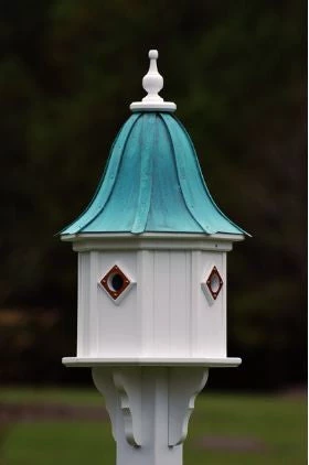 The Birdhouse Chick Copper Roof Birdhouse 34x14- 4 Portals Copper Roof Birdhouses 4 The Birdhouse Chick Copper Roof Birdhouse 34x14- 4 Portals Copper Roof Birdhouses