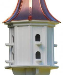 The Birdhouse Chick Copper Roof Birdhouses Copper Roof Dovecote Birdhouse 36x14 Ribbon Detail- 8 Perches 8 The Birdhouse Chick Copper Roof Birdhouses Copper Roof Dovecote Birdhouse 36x14 Ribbon Detail- 8 Perches