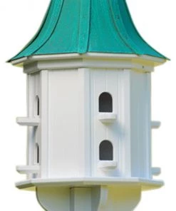 The Birdhouse Chick Copper Roof Birdhouses Copper Roof Dovecote Birdhouse 36x14 Ribbon Detail- 8 Perches 9 The Birdhouse Chick Copper Roof Birdhouses Copper Roof Dovecote Birdhouse 36x14 Ribbon Detail- 8 Perches