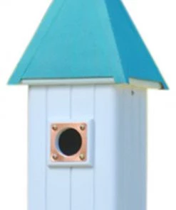The Birdhouse Chick Copper Roof Bluebird House-Patina