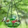 Parasol Hummingbird Feeders Bloom Perch Hummingbird Feeder- Aqua Or Green