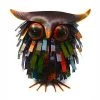 Blue Handworks Statuary & Sculpture Spiky Owl Sculpture 1 Blue Handworks Statuary & Sculpture Spiky Owl Sculpture