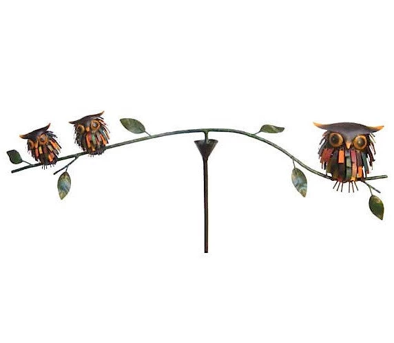 The Birdhouse Chick Spiky Owls Balancer Garden Stakes & Whirligigs 3 The Birdhouse Chick Spiky Owls Balancer Garden Stakes & Whirligigs