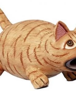 Bobbo Unique Birdhouses Orange Tabby Fat Cat Wood Birdhouse