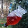Borderline Hummingbird Feeders Cut Glass Tea Cup Hummingbird Feeder