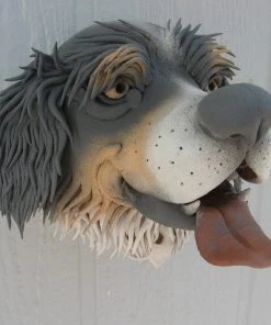 Doug Fey Dog & Cat Ceramic Birdhouse Berner Ceramic Birdhouse