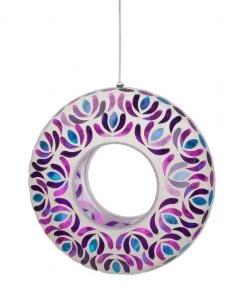 Woodlink Blossom Mosaic Glass Fly-Thru Feeder Unique Bird Feeders