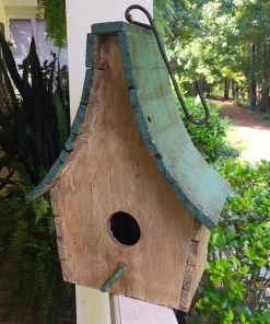 The Birdhouse Chick Boho Chalet Hanging Birdhouse- 4 Colors