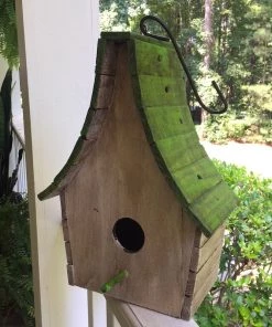 The Birdhouse Chick Boho Chalet Hanging Birdhouse- 4 Colors