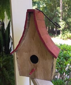 The Birdhouse Chick Boho Chalet Hanging Birdhouse- 4 Colors