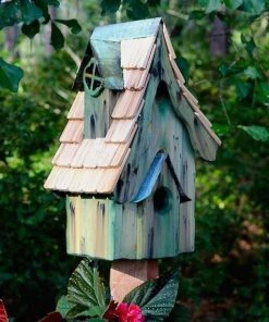 Heartwood Boyds Bungalow Cypress Birdhouse Unique Birdhouses