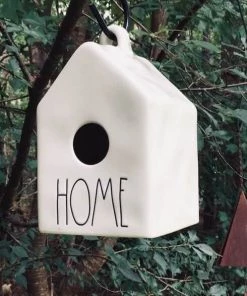 The Birdhouse Chick Ceramic Birdhouse- Rae Dunn Home Unique Birdhouses