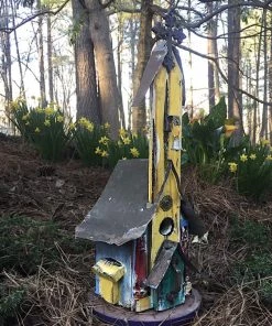 The Birdhouse Chick Unique Birdhouses Rustic Church Birdhouses- Medium