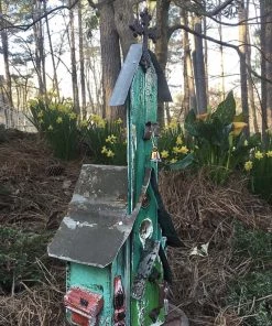 The Birdhouse Chick Unique Birdhouses Rustic Church Birdhouses- Medium