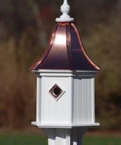 The Birdhouse Chick Copper Roof Birdhouse 28x12- 3 Portals