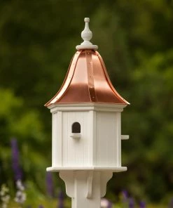 The Birdhouse Chick Copper Roof Birdhouses Copper Roof Birdhouse 28x12- 3 Perches