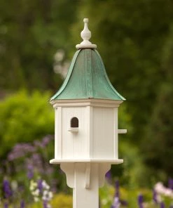 The Birdhouse Chick Copper Roof Birdhouses Copper Roof Birdhouse 28x12- 3 Perches