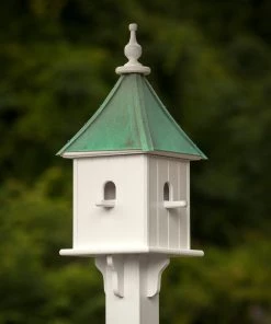 The Birdhouse Chick Copper Roof Birdhouses Copper Roof Birdhouse 28x10- 4 Perches