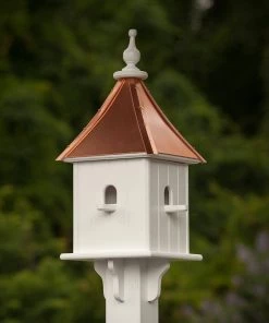 The Birdhouse Chick Copper Roof Birdhouses Copper Roof Birdhouse 28x10- 4 Perches