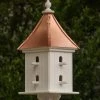 The Birdhouse Chick Copper Roof Birdhouse 28x12- 8 Perches Copper Roof Birdhouses