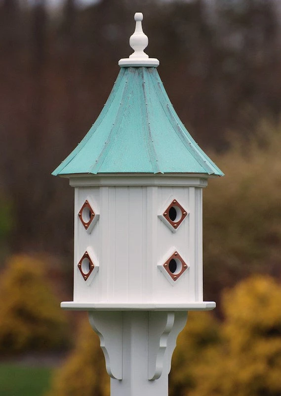 The Birdhouse Chick Copper Roof Birdhouses Copper Roof Dovecote Birdhouse 36x14 Slope - 8 Portals 4 The Birdhouse Chick Copper Roof Birdhouses Copper Roof Dovecote Birdhouse 36x14 Slope - 8 Portals