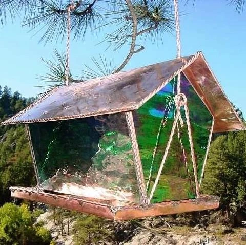 Black Hills Glass Works Copper & Stained Glass Bird Feeder Unique Bird Feeders 10 Black Hills Glass Works Copper & Stained Glass Bird Feeder Unique Bird Feeders