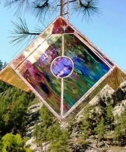 Black Hills Glass Works Unique Birdhouses Copper-Stained Glass Birdhouse