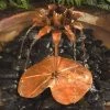Ancient Graffiti Copper Lotus Bird Bath Fountain Dripper 1 Ancient Graffiti Copper Lotus Bird Bath Fountain Dripper