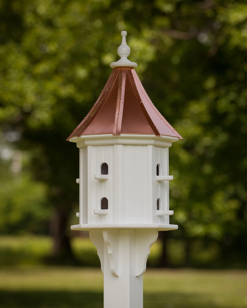 The Birdhouse Chick Copper Roof Dovecote Birdhouse 36x14 Slope- 8 Perches Copper Roof Birdhouses 4 The Birdhouse Chick Copper Roof Dovecote Birdhouse 36x14 Slope- 8 Perches Copper Roof Birdhouses