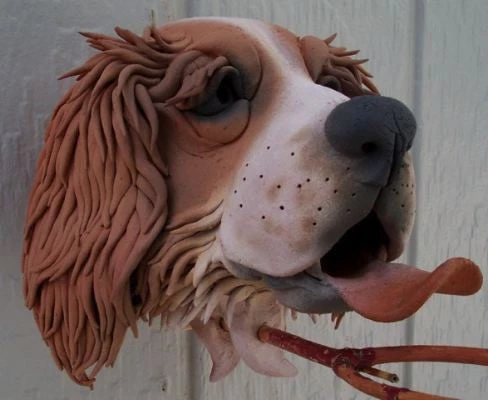 Doug Fey Springer Spaniel Ceramic Birdhouse Dog & Cat Ceramic Birdhouse 3 Doug Fey Springer Spaniel Ceramic Birdhouse Dog & Cat Ceramic Birdhouse