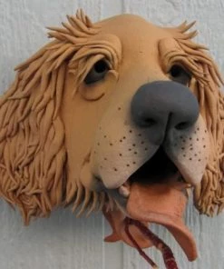 Doug Fey Golden Retriever Ceramic Birdhouse Unique Birdhouses