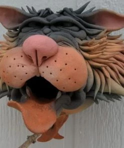 Doug Fey Zany Cat-5 Ceramic Birdhouse