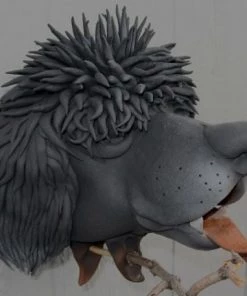 Doug Fey Poodle Ceramic Birdhouse Dog & Cat Ceramic Birdhouse