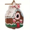 Dzi Handmade Designs Felted Wool Gingerbread Chalet Unique Birdhouses